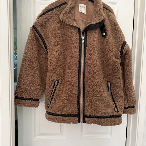 Abercrombie & Fitch Sherpa Aviator Jacket - Picture 3 of 5